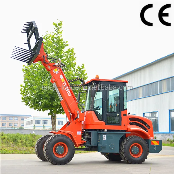 TL1500 Farming animal hay forklift with telescopic boom