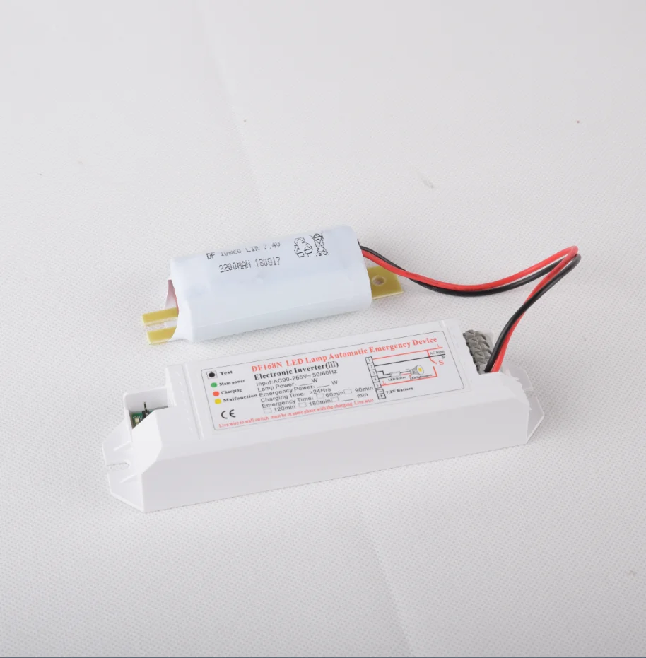Emergency Lighting Inverter Module 7W LED light 2hours Battery Pack NiCd NiMH LIR 6V