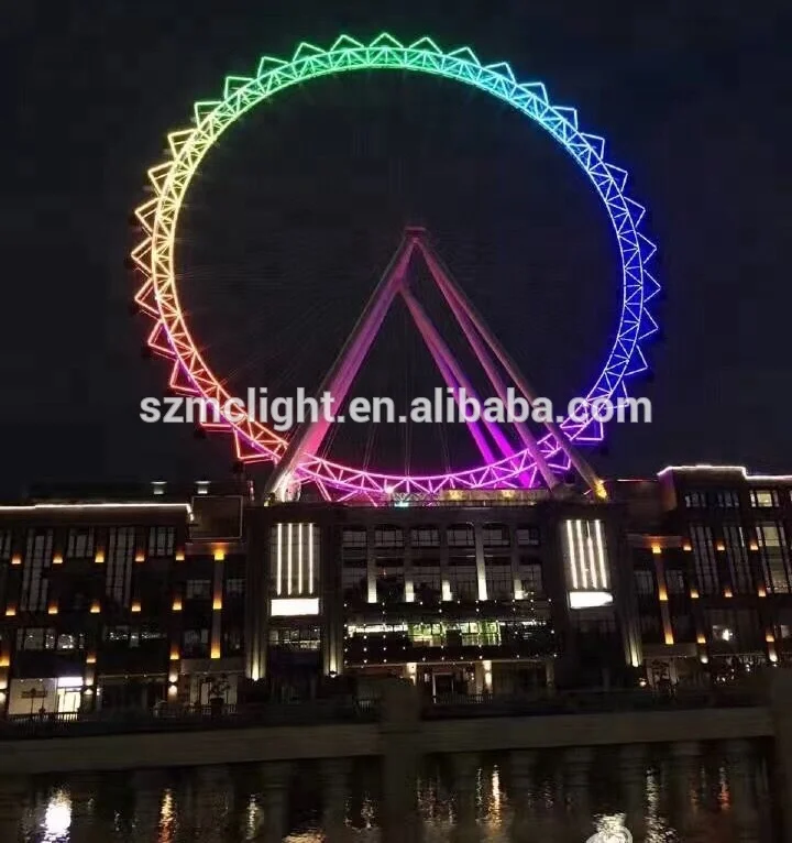 Уличные светодиодные контурные огни ip68, одноцветные rgb dmx для строительства стен