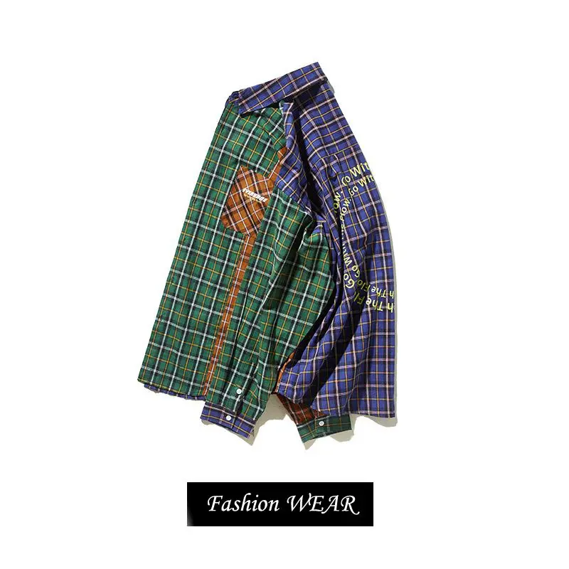 
Hot Sale Good Price Man Casual Plaid Shirt Fashion Custom Plaid Shirts Branded Low Price Casual Shirts 