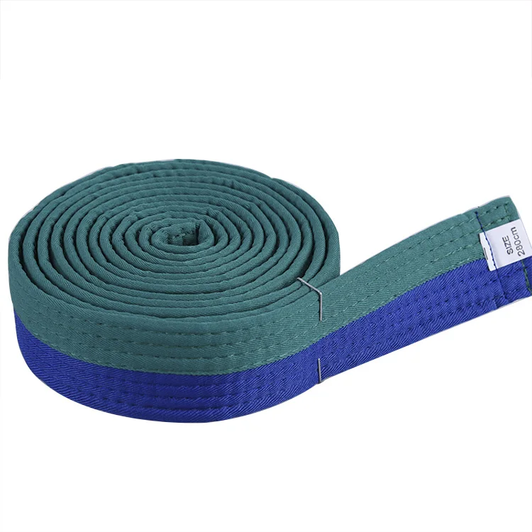 Wholesale sale multicolor 100% cotton bjj judo karate rank belt karate black belts