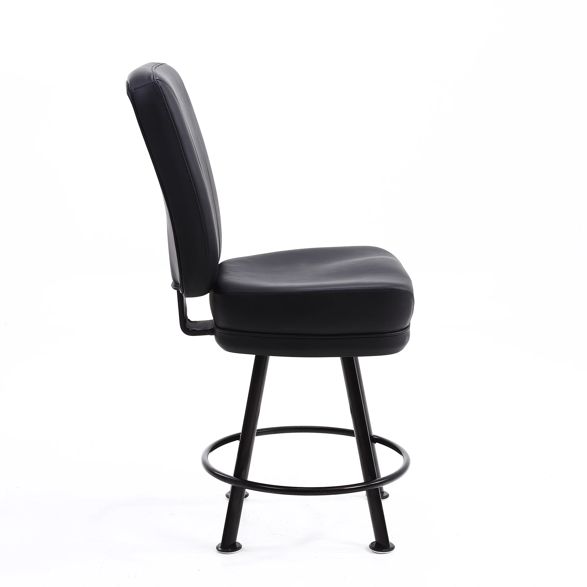Special Custom Casino Furniture Slot Seats Fabric Pure Black Simplicity Chairs With Back