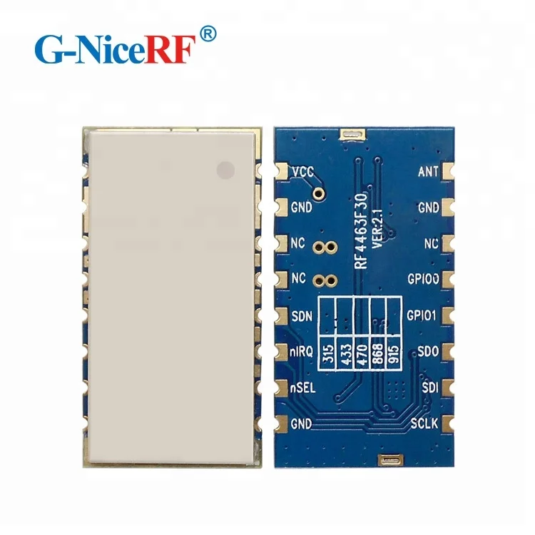 RF4463F30 +915MHz spring antenna 500mW Embedded FSK Remote control transmitter and receiver radio Si4463 rf module