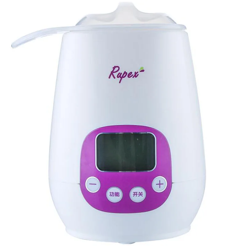 Cute Shape 3 Functions Portable LCD Display Anti Dry Heating Electric Milk Bottle Warmer