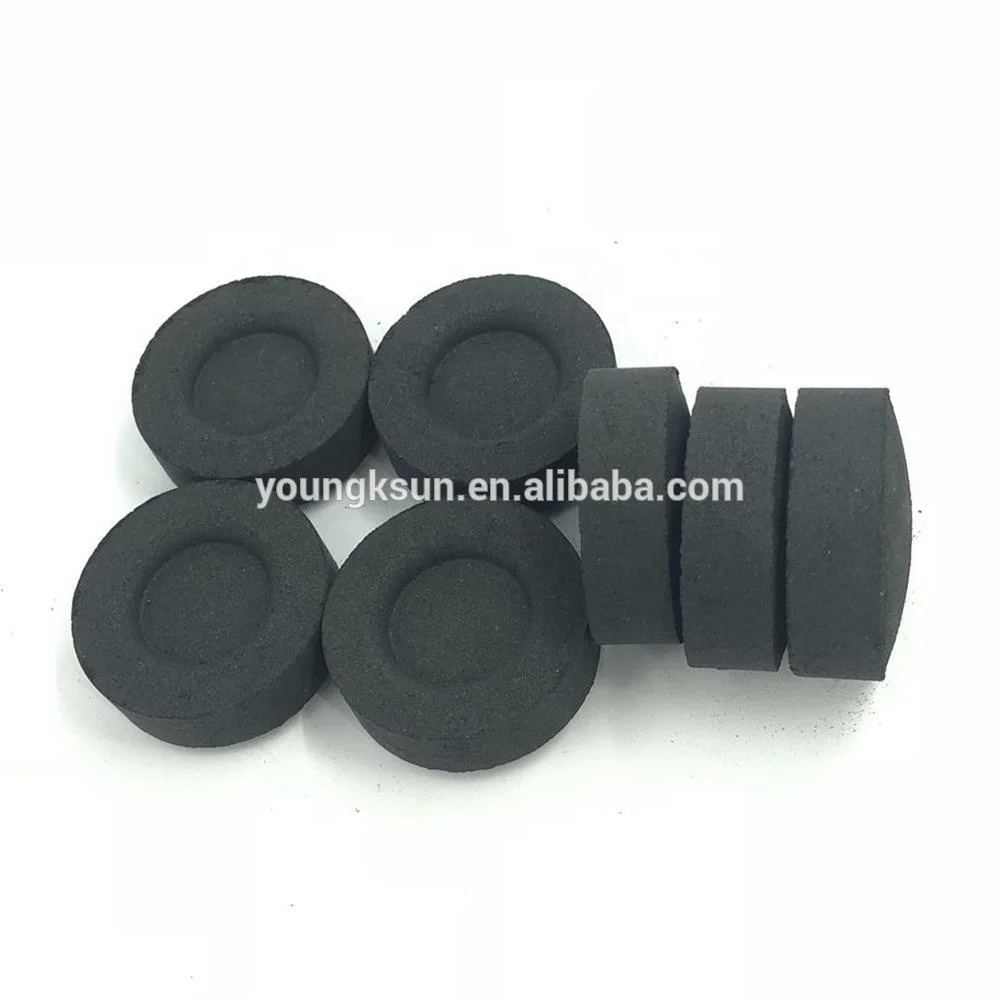 YKS 33mm factory directly Round shisha coal hookah bamboo charcoal price