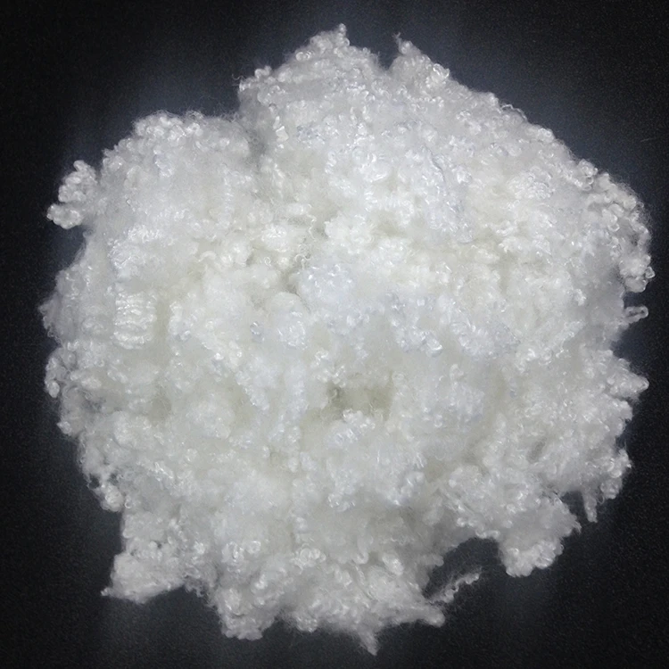 7d 64mm siliconized polyester staple fibre for filling pillow and quilt