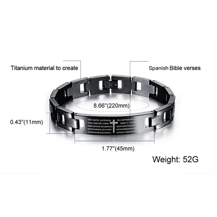 2021 Fashion Man Bracelet Custom Jewelry Stainless Steel Black Mens Bracelet For Men