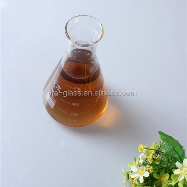 500ml china factory promotional hand made decal scale laboratory high quality conical glass flask