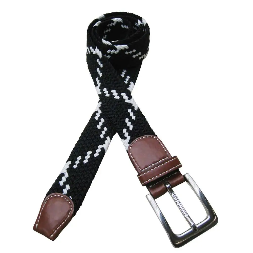 New style cheap braided belts no hole belt