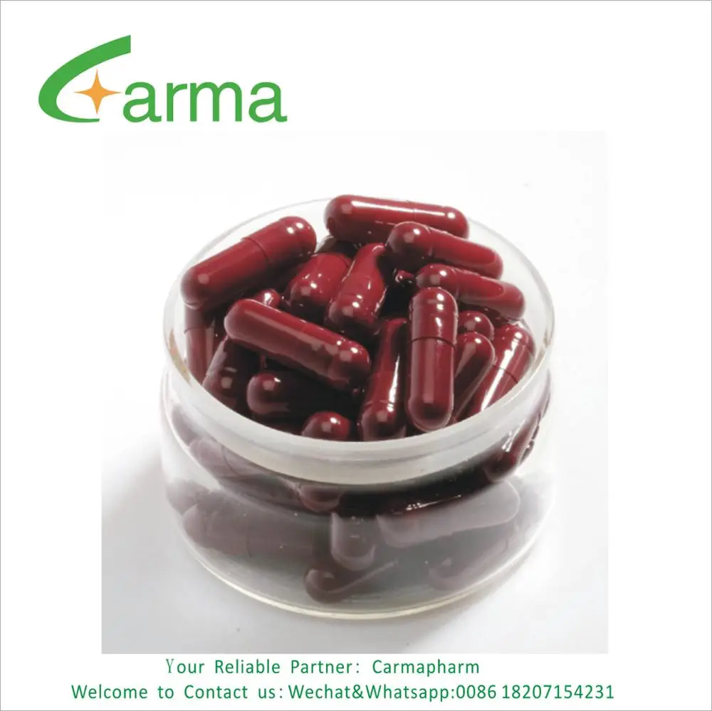 Customized hard gelatin empty printed capsules size 4