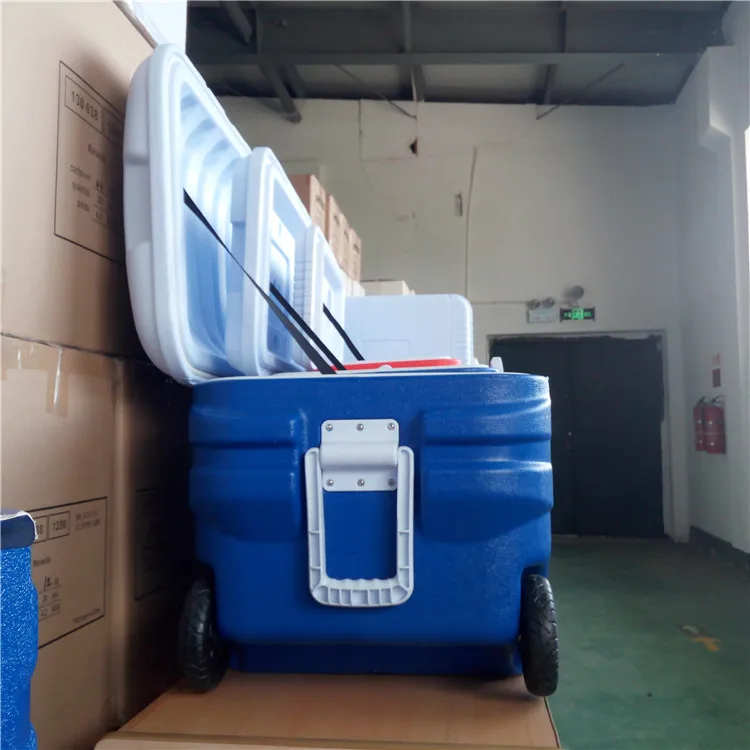 PU Insulation PE Material Plastic Fishing Large Set  10L 30L 150L Ice Cooler Box With Wheels