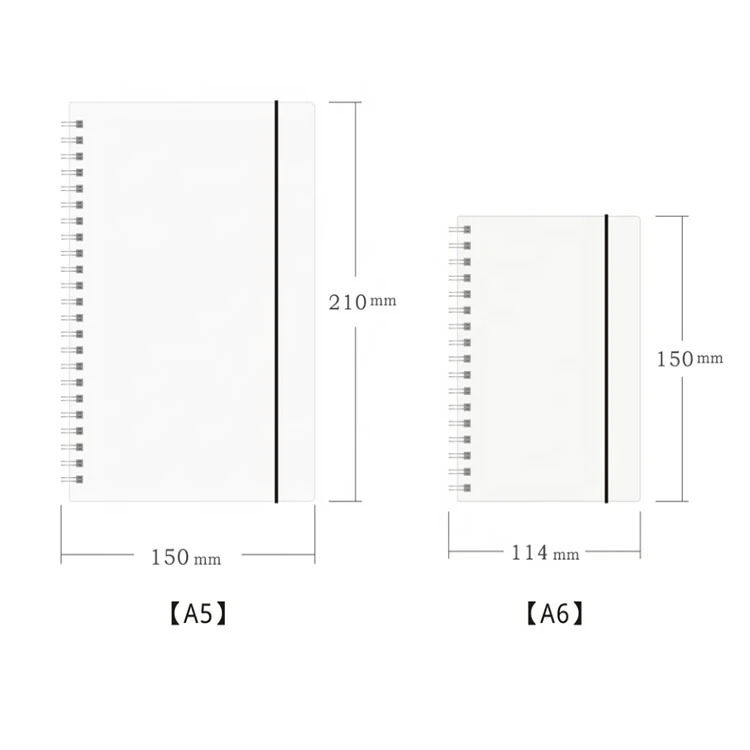 A5 A6 Spiral Book Coil Weekly Daily Diary Sketchbook for School Supplies To-do Lined Paper Store Notebook DOT Blank Grid 3000pcs