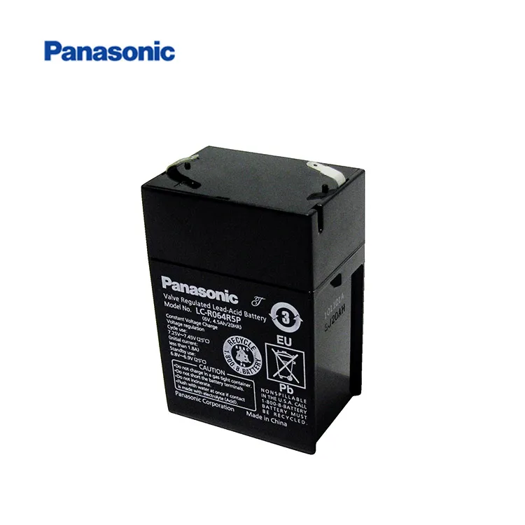 
Panasonic 6V 4.5Ah Lead-Acid Battery LC-R064R5 for Rechargeable Lanterns 