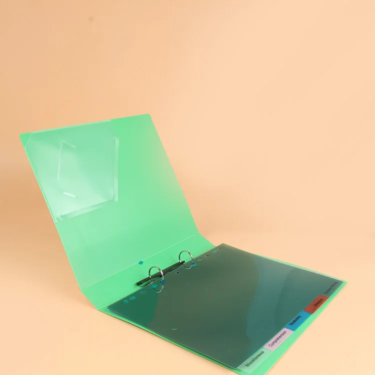 PP envelope documents plastic clear file folder folding with lock