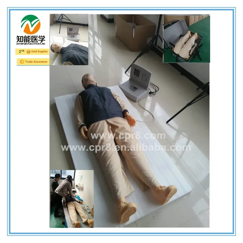 Медицинская Наука полный aotumatic всего тела Взрослых CPR подсказка манекен