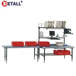 Detall Cold Rolled Steel Packing Workbench Warehouse Work Table