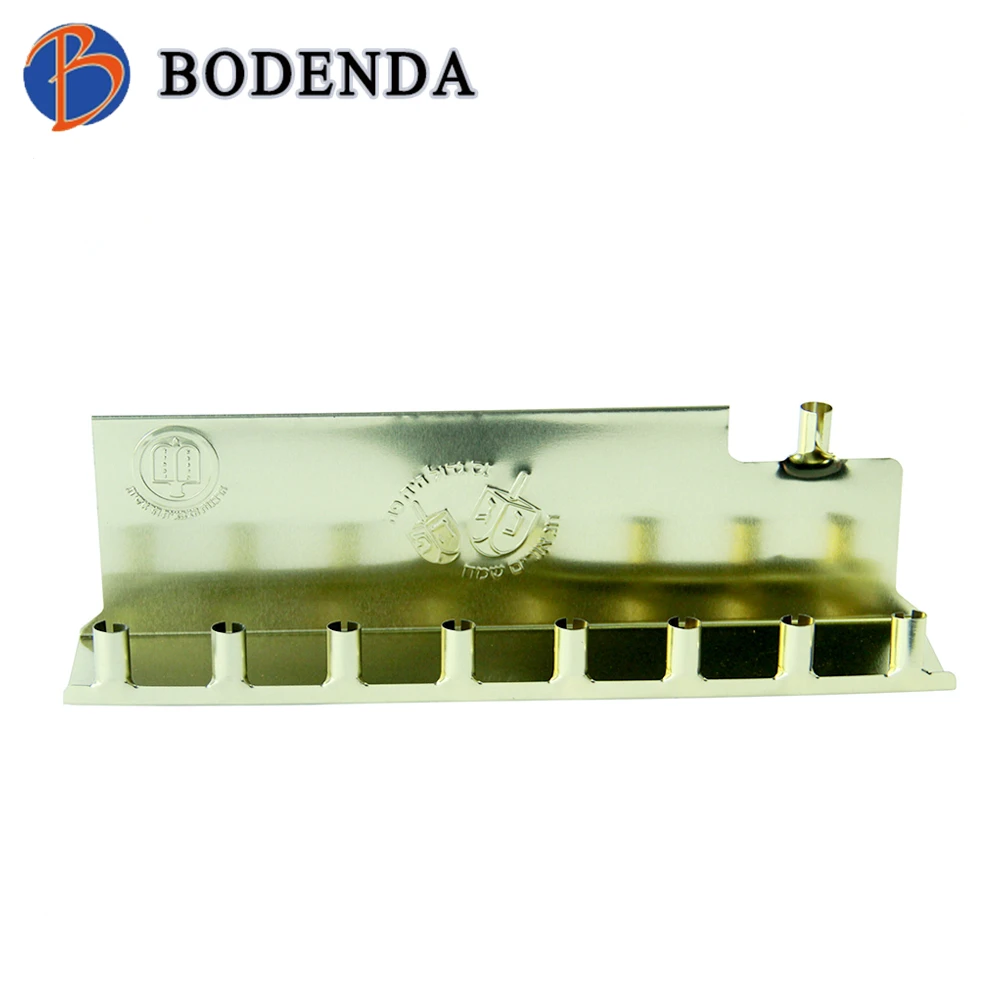 New design Hanukkah menorah candle holder/tin candle container