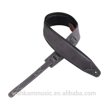 
3 1/4' High Quality Cowhide Padded Leather Guitar Bass Strap Guitar Belt 3 1/4'' High Quality Cowhide Padded Leather Guitar Bass Strap Guitar Belt with&nbsp; Crocodile Deisgn