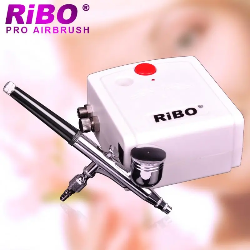 RIBO Airbrush Complete Airbrush Cake Decorating Kit with Airbrush and Portable Compressor