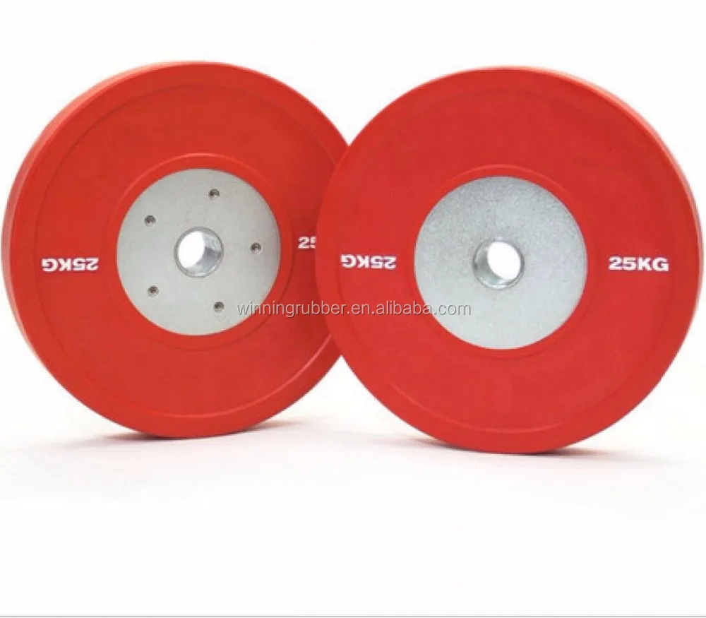 Прочный резиновый бампер для соревнований, Элитная пластина для тяжелой атлетики