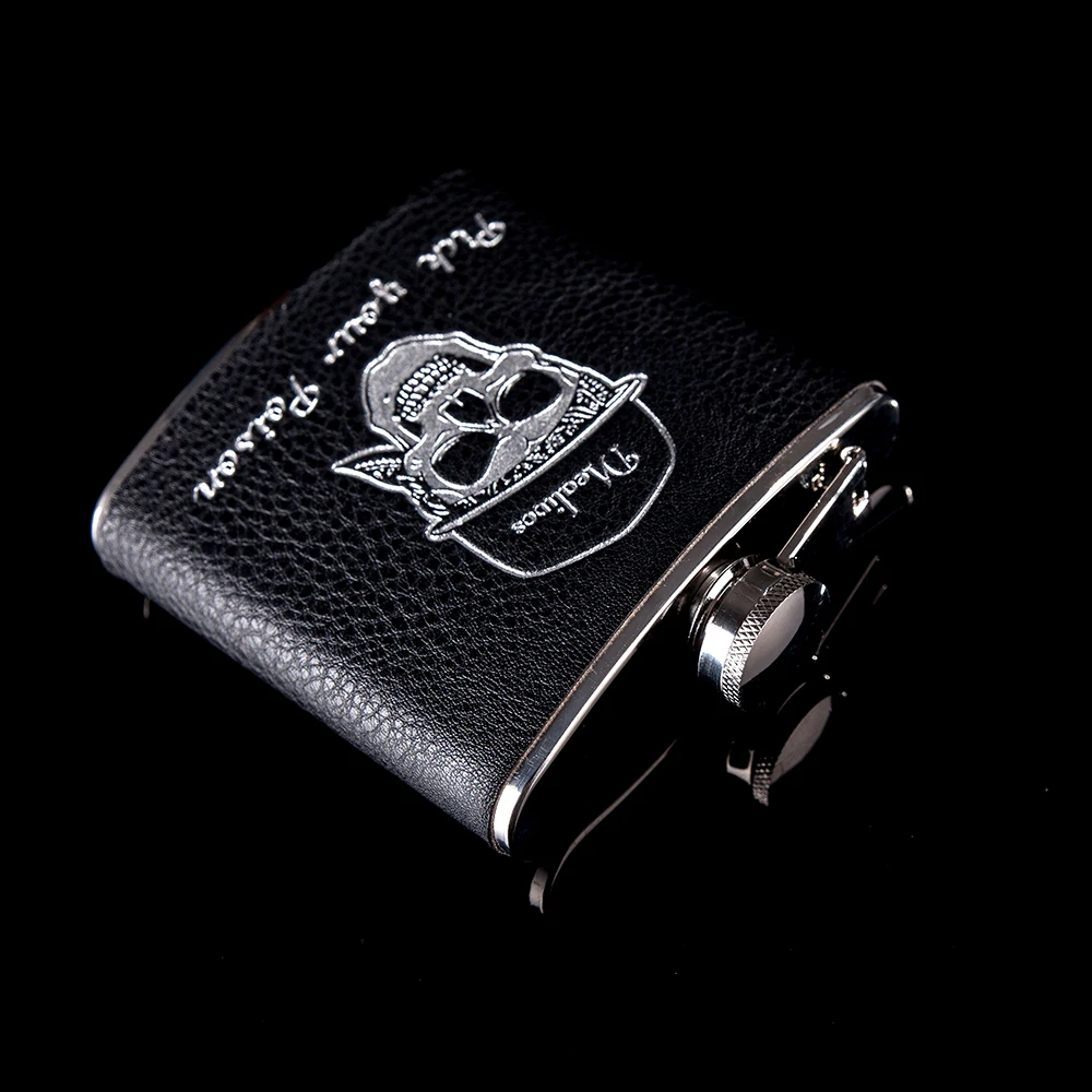 Fashion Flask 6 oz Food safe Stainless Steel Hip Flask drinkware Alcohol Liquor Whiskey Bottle gifts wine pot