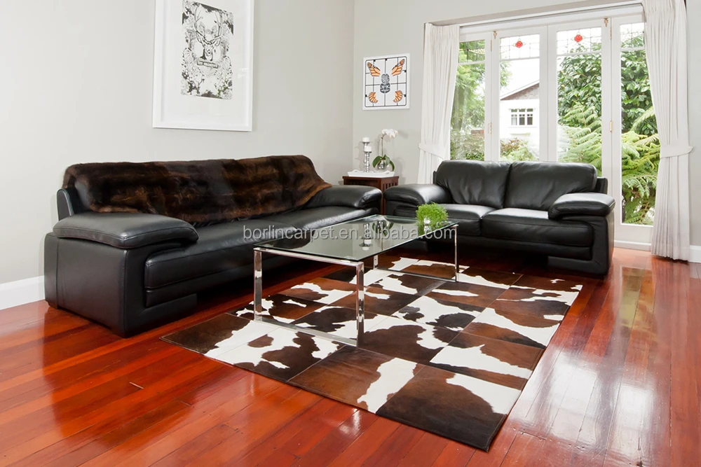 Tibetan Wholesale Cow Hide Large Rugs For Living Room