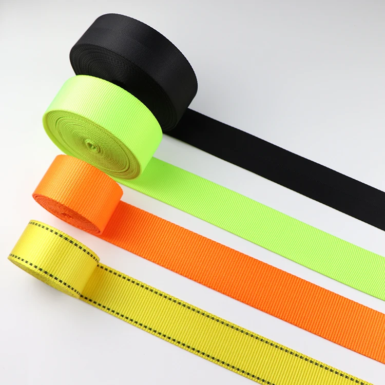 2022 Manufacturer  wholesale 45mm  polyester safety seat belt webbing harness webbing for full body harness