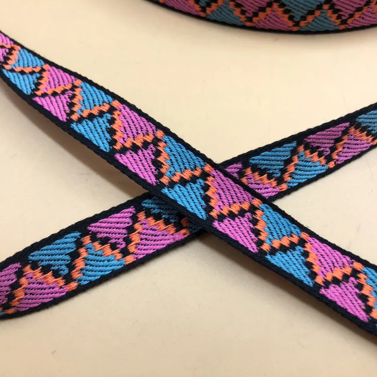 Custom 1 inch nylon Ethnic style ribbon printed webbing