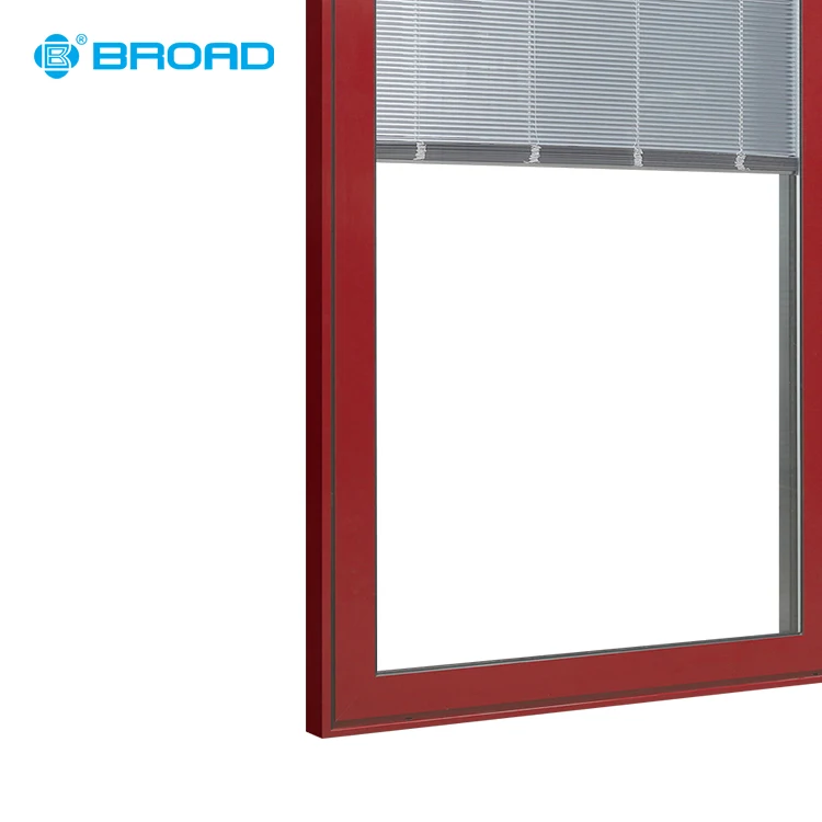 High quality wood clad lift sliding window with manual shutter