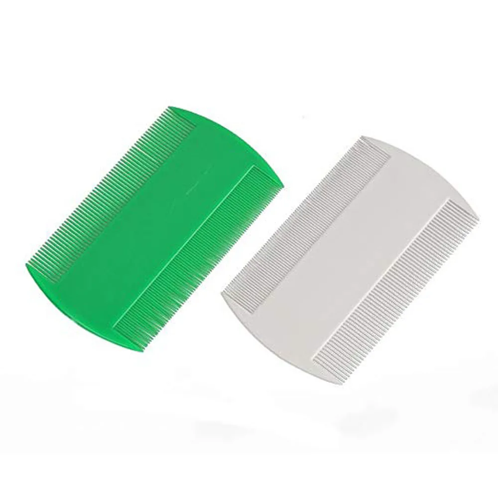 
Plastic Different Color Lice Flea Nit Pet Hair Combs Fine Double Sided Tooth 
