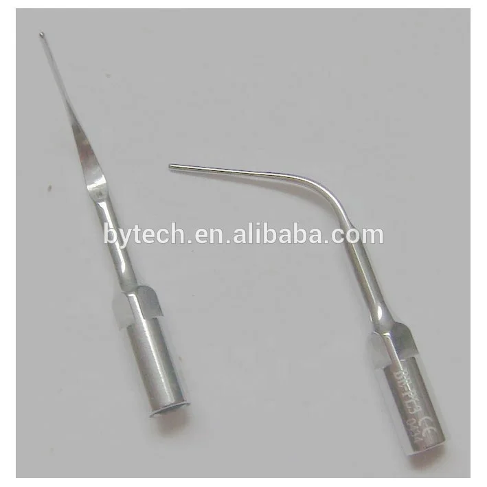 Dental tip for deep pocket irrigation and definitive scaling compatible with EMS