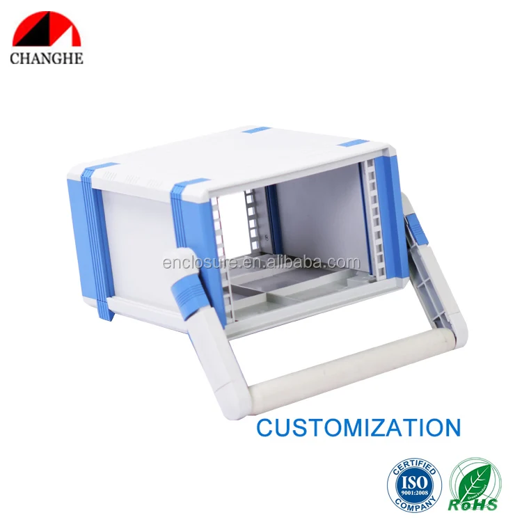 Custom plastic and aluminum desktop enclosure console enclosure instrument case 02B