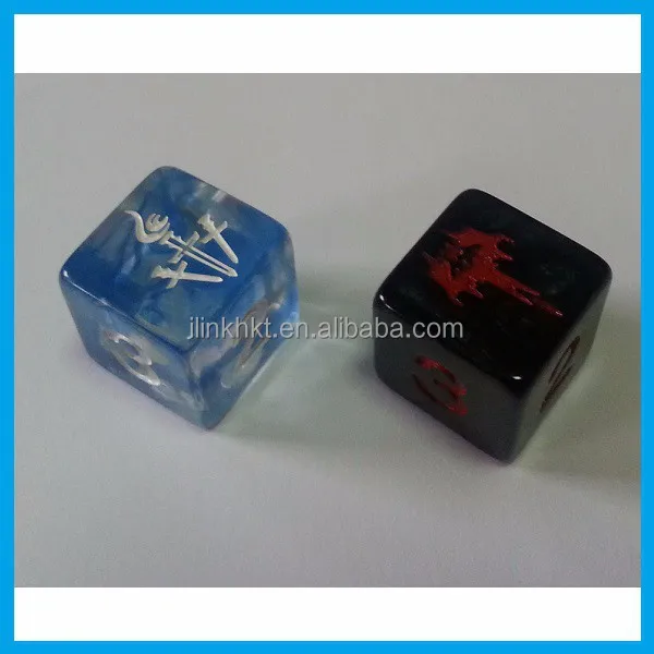 Custom engraved logo dices