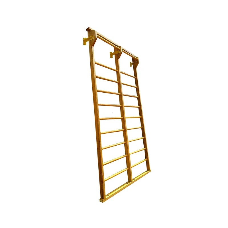 High quality sturdy construction gymnastics 9 steper home gym exercise wall indoor wooden ladder