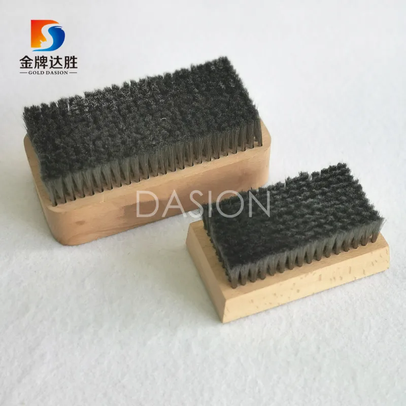 Removing Old Wax From Ski Base Wooden Plate Brush