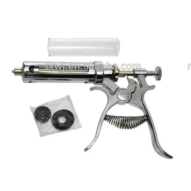 20ml 30ml 50ml Veterinary Semi-Auto Metal revolver injection gun