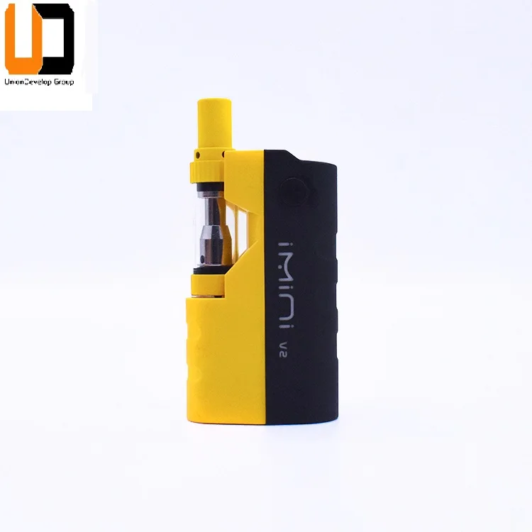 Mini Vape Mod 510 Thread Small Ceramic Glass Cartridge 500mAh Battery Preheat Rechargeable CBD Vape V1 Imini Mod