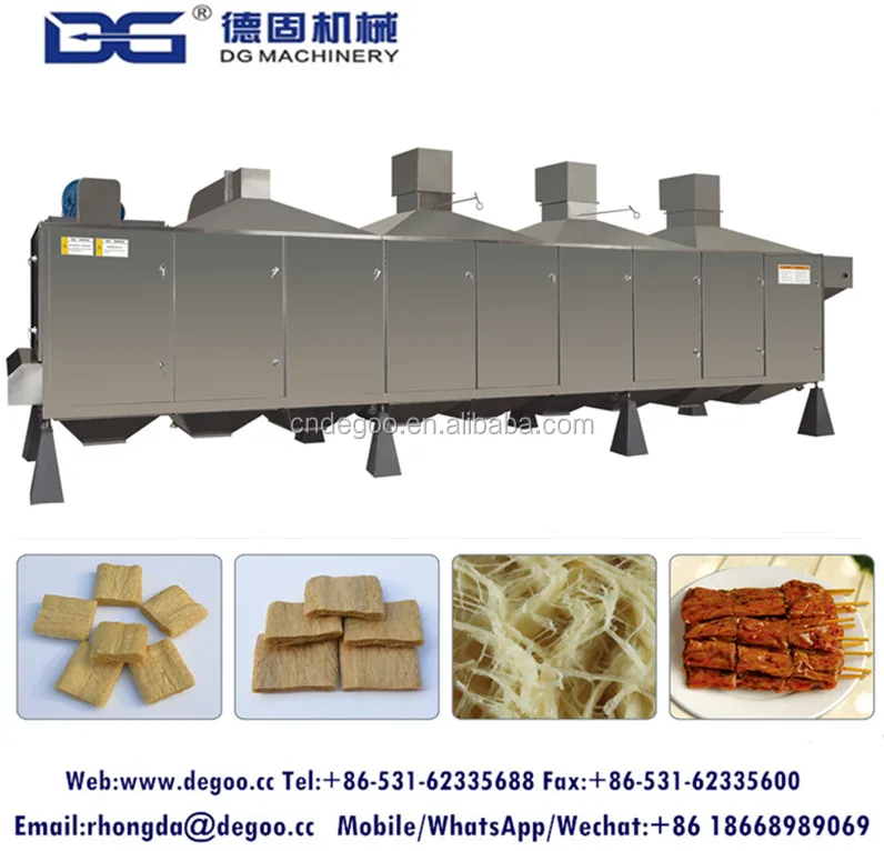 
2017 textured vegetable protein processing line tvp/tsp faux meat protein machine 