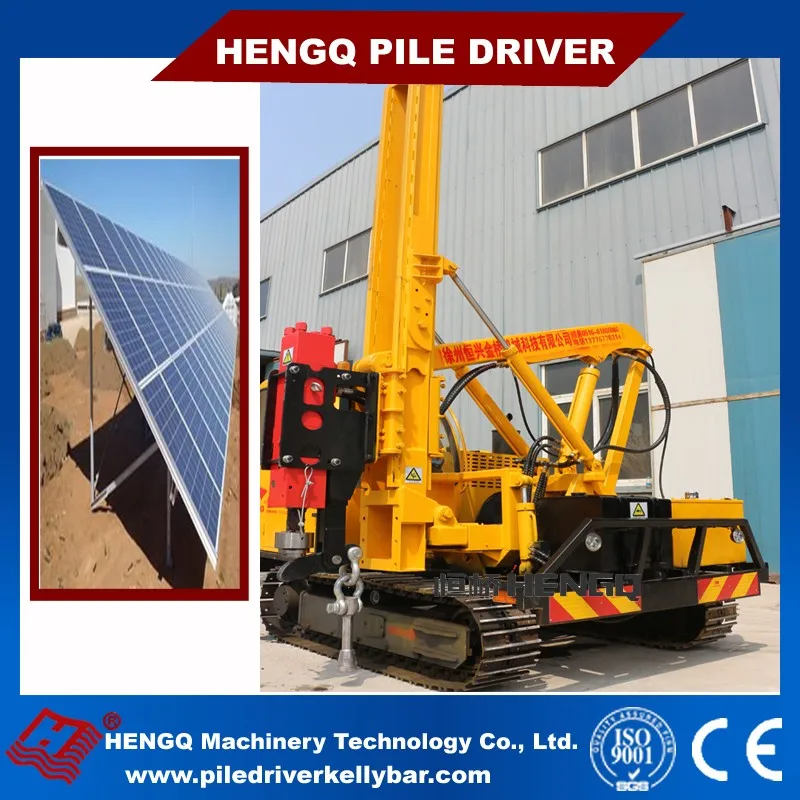 hydraulic auger screw piling machine hydraulic hammer press ground screw pile driving machine