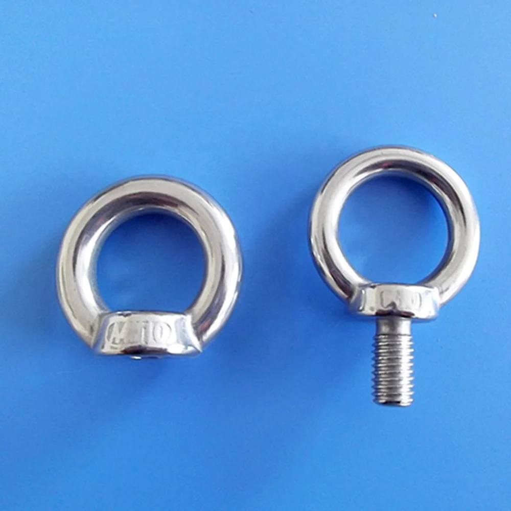 High Quality High Polished Eye Bolt,M6 M8 M10 M12 DIN 580 Stainless Steel AISI 304/316 Lifting Bolt China Supplier