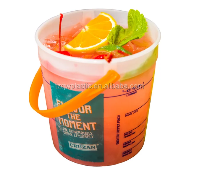 32OZ Cruzan rum drinking bucket punches