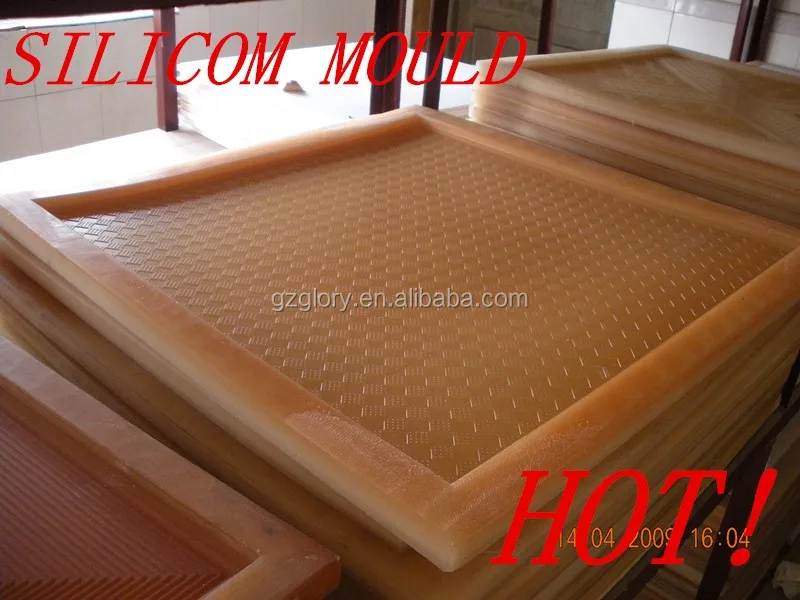 Silicone mold for gypsum board
