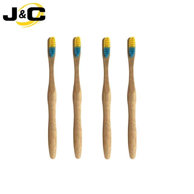 
Natural disposable bamboo travel toothbrush with toothpaste 