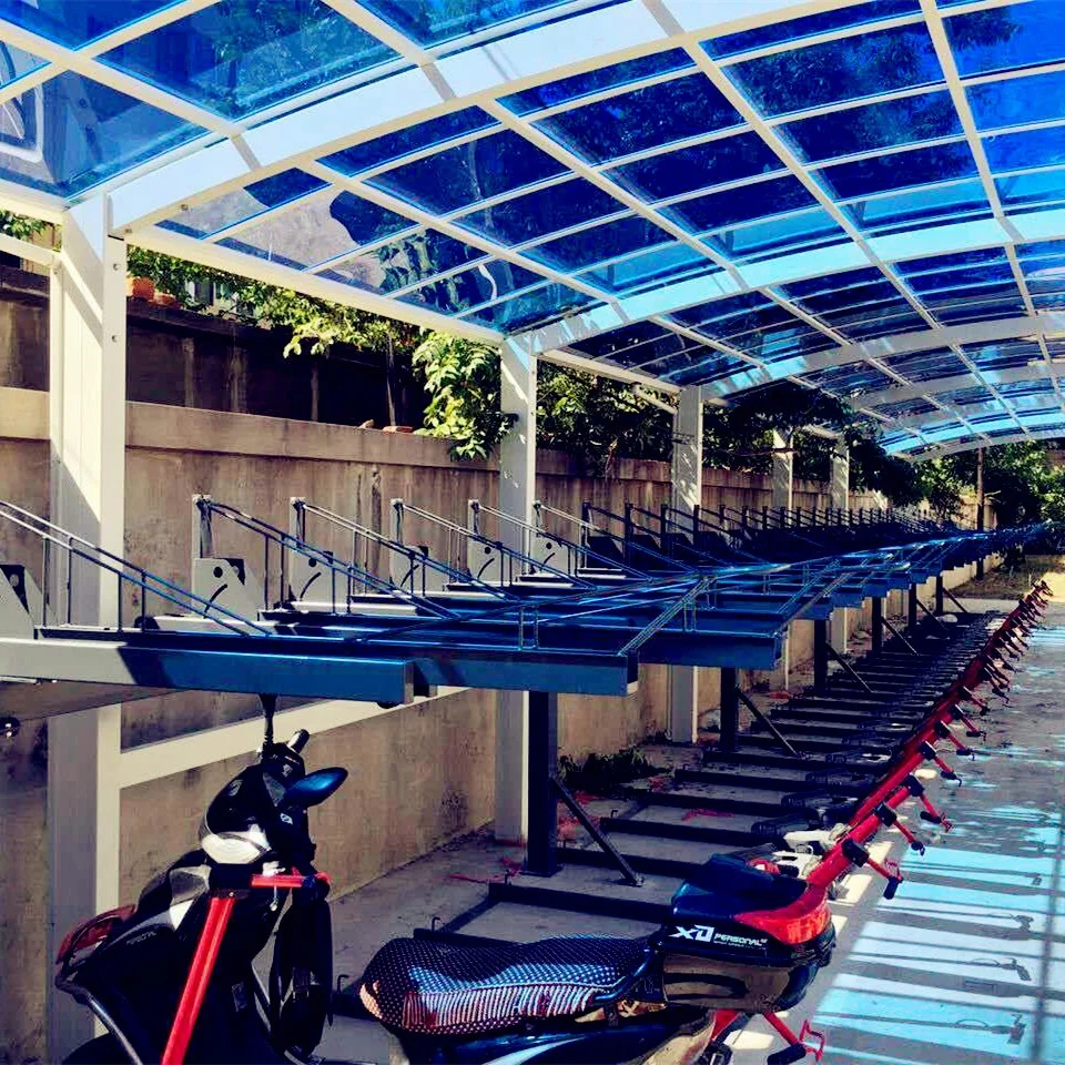 Double-deck bicycle rack/bike storage