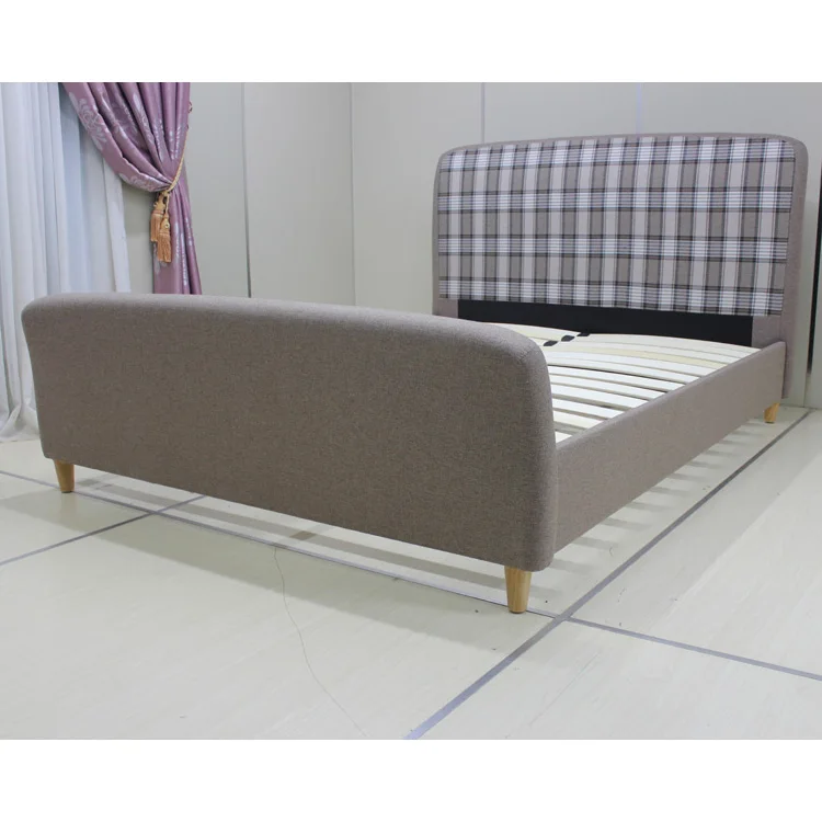 
Wholesale Modern USB Speaker Soft Wooden Bed Frame Double Murphy Bed 