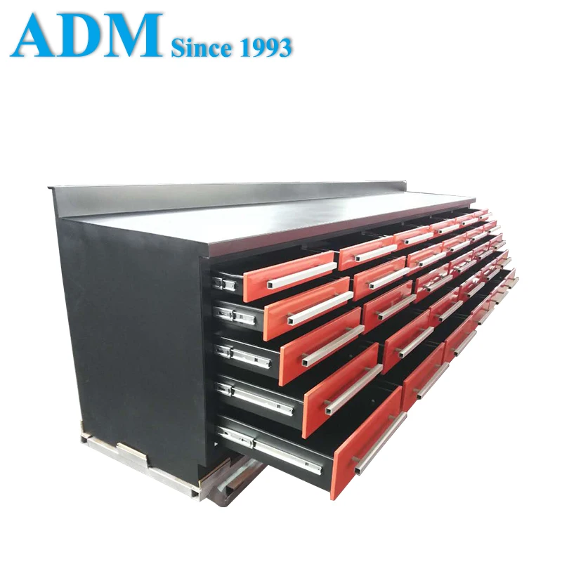 Heavy Metal Storage Tool Cabinets, Work bench.