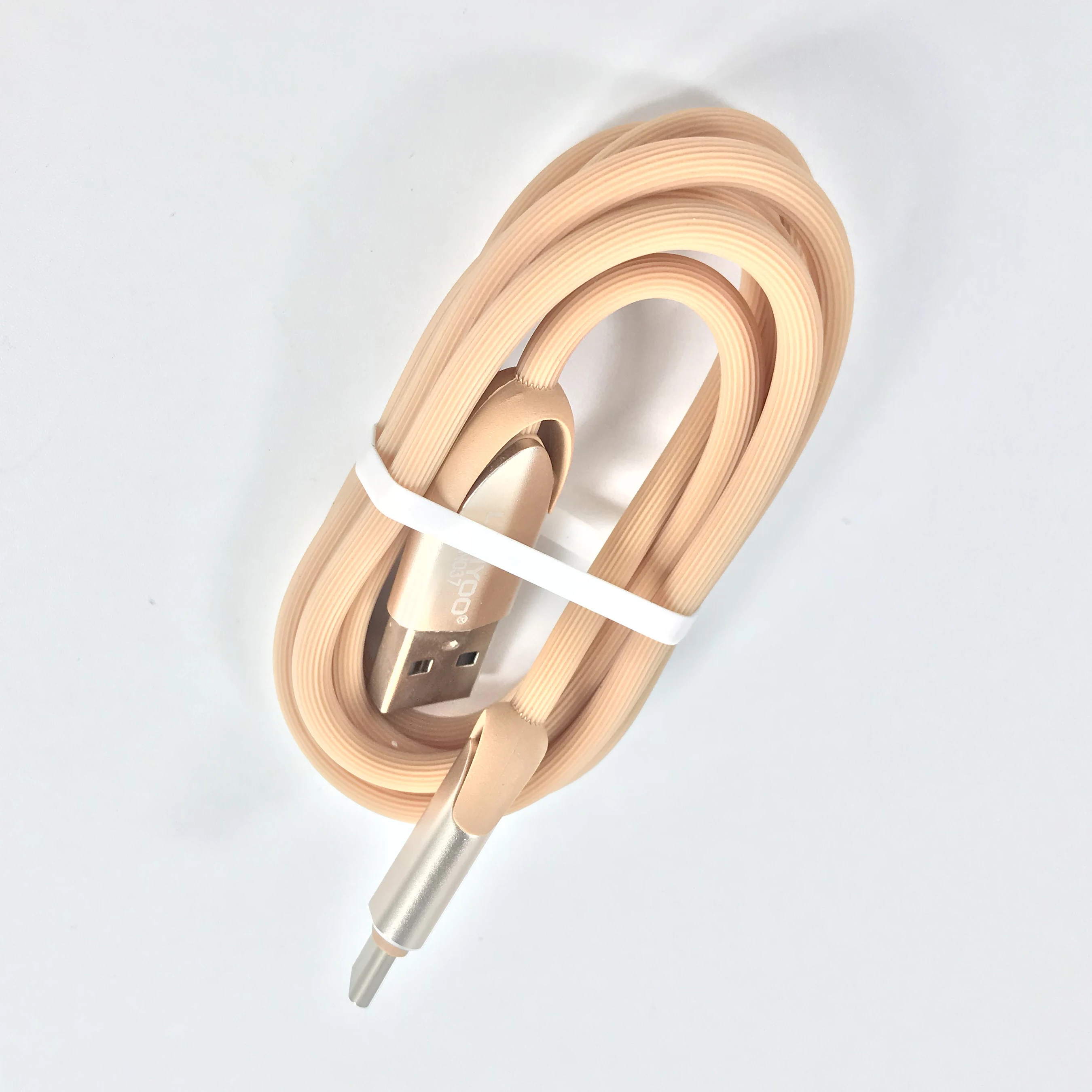 
Data Transmission Charging 2A Round 1 Meter Aluminum Alloy PVC Jacket USB Charger Cable for iPhone Huawei Samsung Phones 