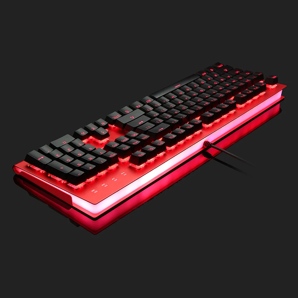 OEM самая дешевая красная механическая клавиатура Rgb Teclado Gamer С переключателем Cherry