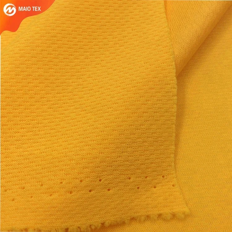 
Breathable coolmax 100% Recycled Polyester Birdeye mesh Knit ECO Fabric for sportswear 