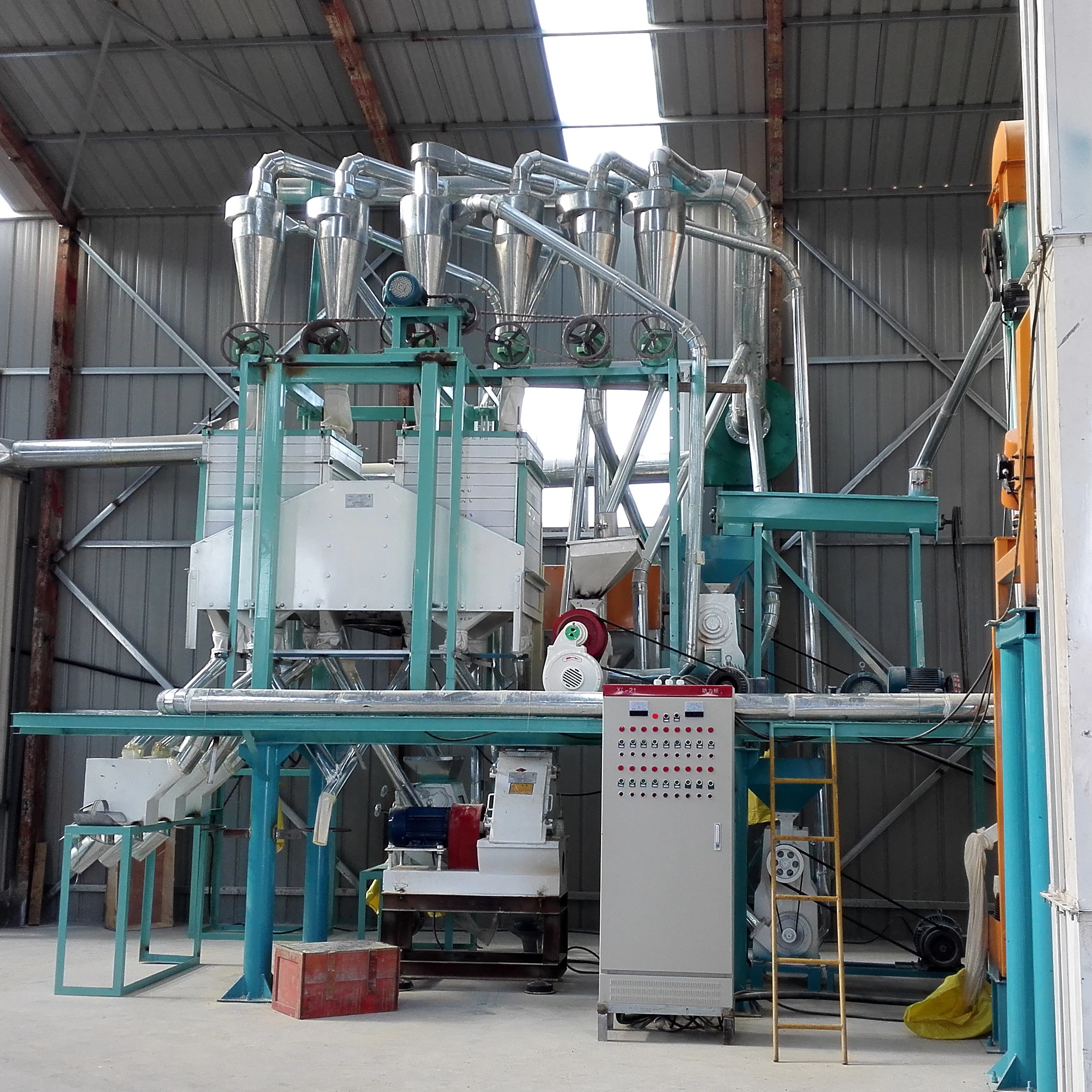 hot sale 20TPD corn flour mill machinery small maize grinding mill prices